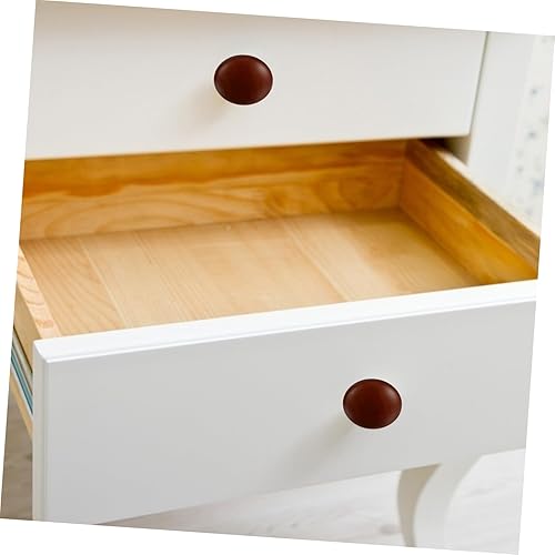 Miniatura 9 de DOITOOL Tiradores de puerta con mango de madera maciza autorroscante, pomos redondos en forma de hongo, manijas de gabinete de cocina, manijas de