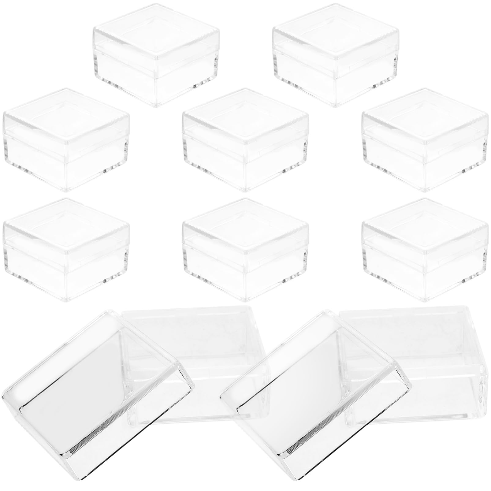 BESTYASH 5 Set Contenitori Per La Conservazione Dei Campioni Contenitore Del Campione Storage Box Vetrine Trasparenti Contenitore Espositivo Plastica 10 Pezzi * 5