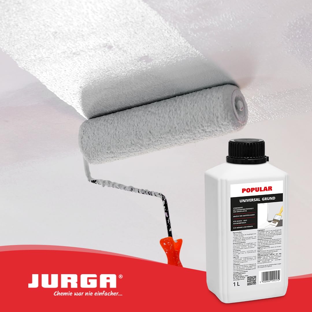 JURGA Universal Grund Popular (20L≈100m² bis 200m²) Grundierung für Wand & Boden (2x 10l)