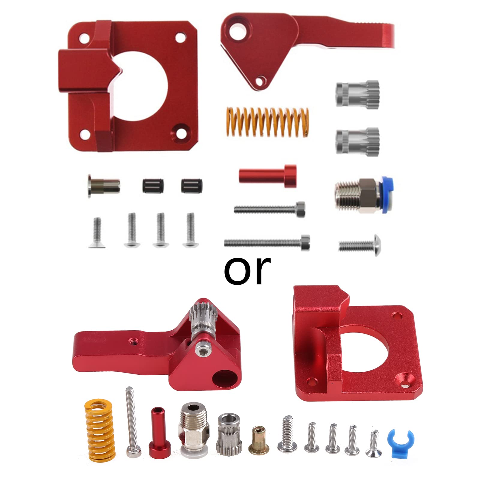 Mk8 Extruder Aluminum Upgrade Gear Mk8 Extruder for Extruder 3 CR10 CR-10S RepRap 1.75mm 3D Parts Feed 2 Pulley