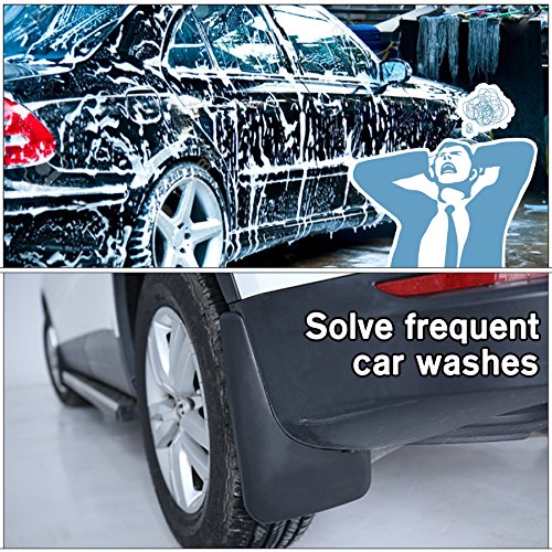 Biosp Auto Mud Flaps Splash Guards For Honda Cr-V Crv 5Th Gen 2017 2018 2019 Front And Rear Fender Cover Pp-Custom Fit Black Molded 4Pcs Set #TOP3