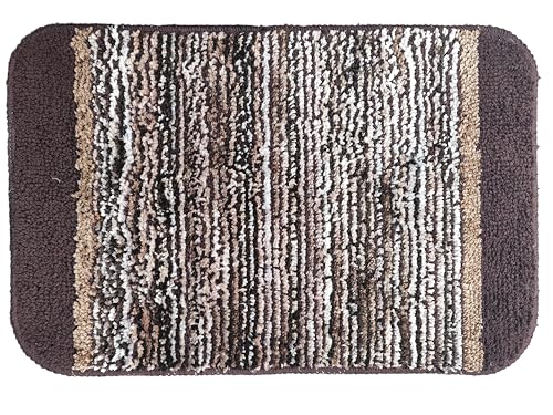 Image of Door Mats for Home | Door Mats for Home Entrance | Door Mat for Bathroom| Soft & Super Absorbent Mats for Shower | Washable, Non-Slip & Quick-Drying Mats (Pack of 2) (Beige)
