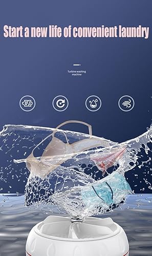 Miniatura 5 de Mini lavadora portátil 2025, lavadora ultrasónica turbo portátil con USB para el hogar, negocios, viajes, universidad, casa, casa rodante,