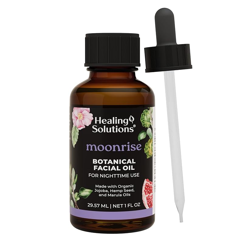 Healing Solutions Moonrise Óleo Facial com Esqualano, Óleo de Marula e Extrato de Romã, 30 mL