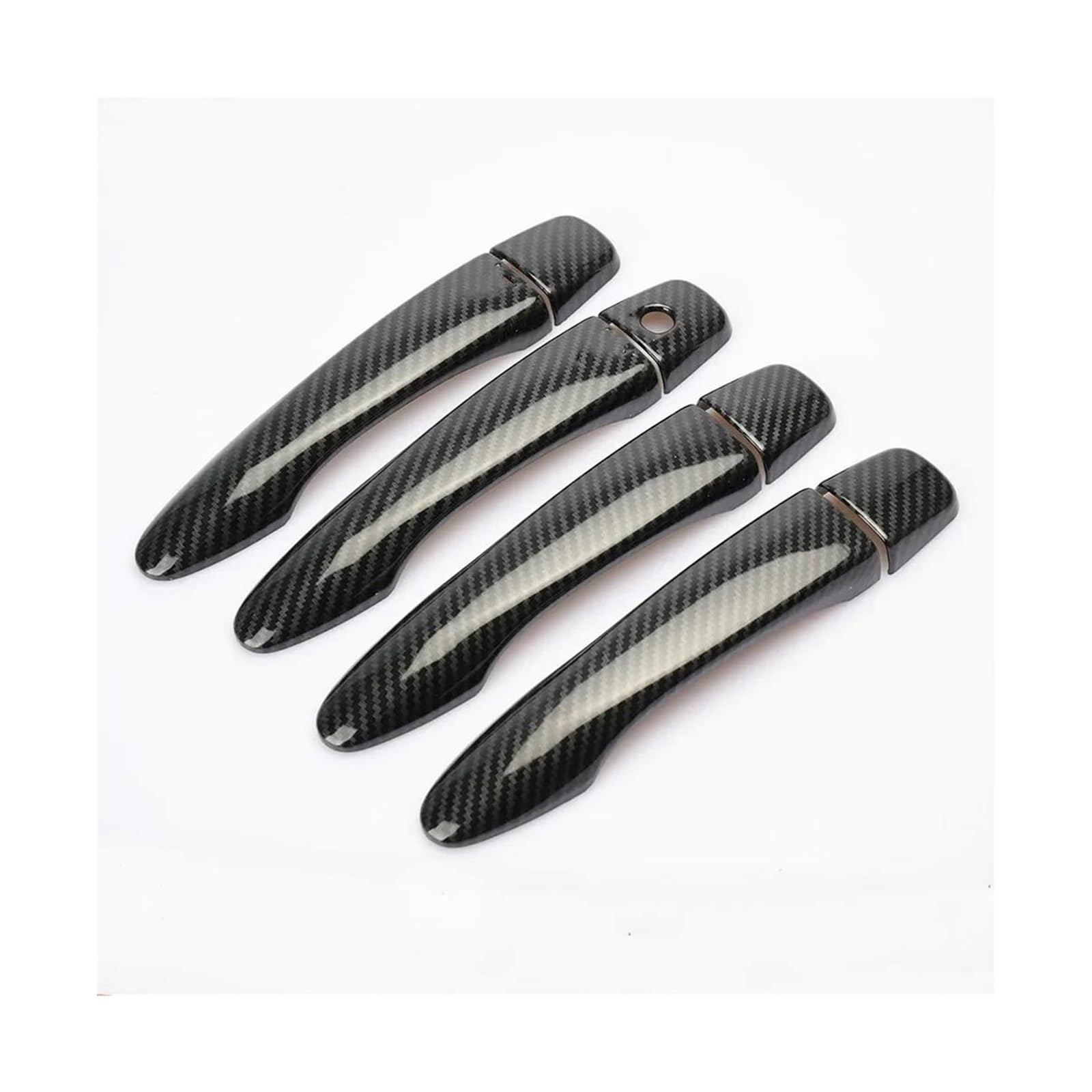 Hckclmbmzw Style 2 For Nissan For Qashqai J11 2014-2020 Car Door Handle Cover Trim Styling Accessories Carbon Fiber Chrome Door Handle Cover(Style 2)