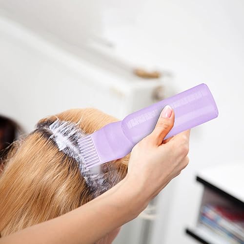 Miniatura 5 de Botella de peine de tinte para el cabello, botella aplicadora de peine de raíz portátil con escala graduada, botella de peine aplicador de tinte