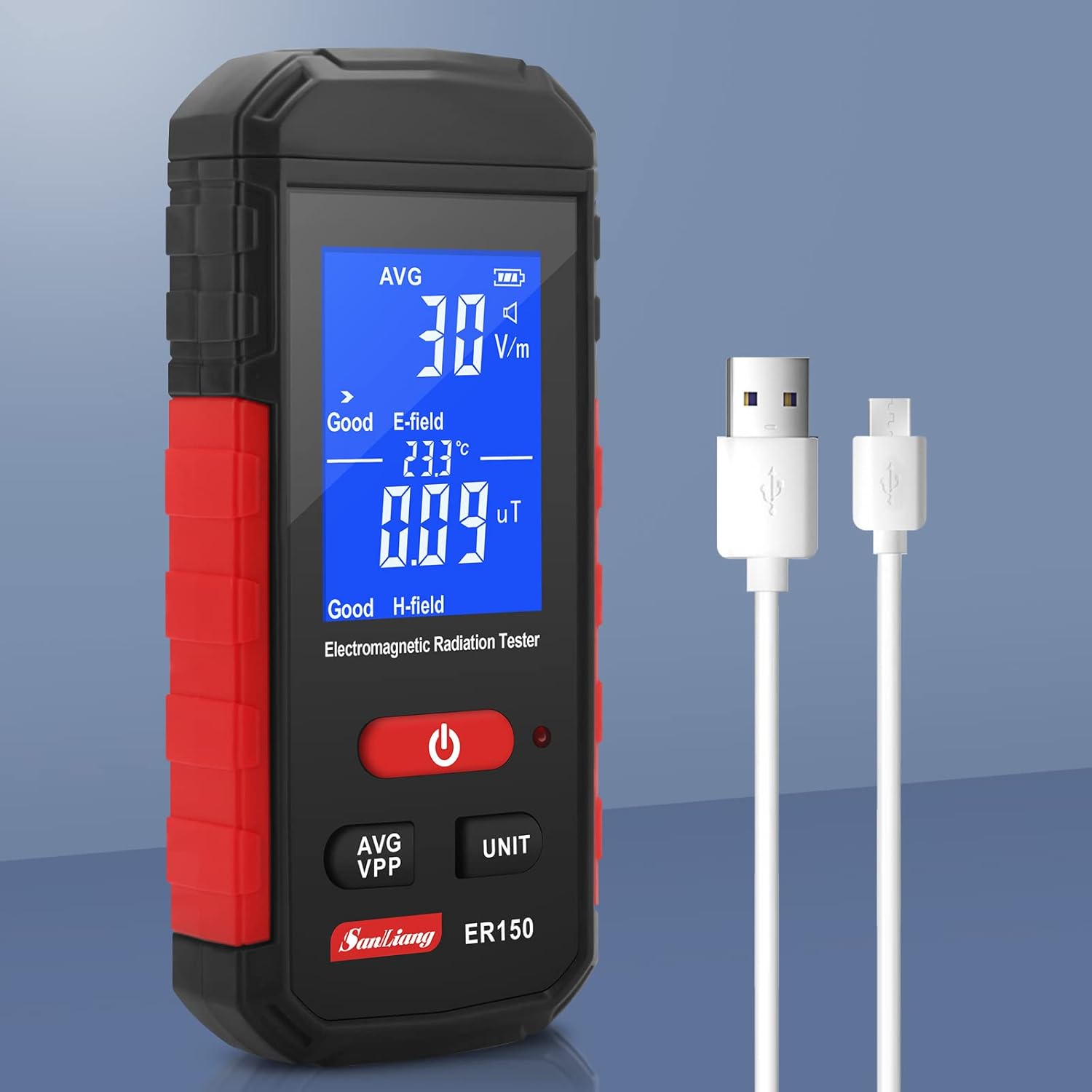 Sanliang Emf Meter Rechargeable Field Radiation