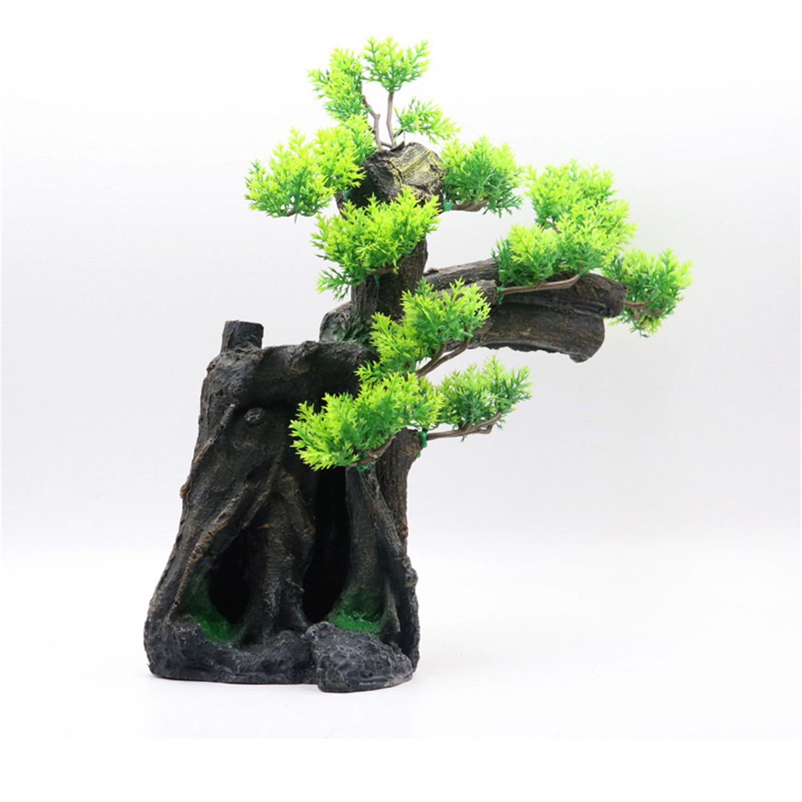 Fishtank Gamberetti Allevamento Tronco Casa Sull ' Albero Ornamento per acquari Terrari Paesaggistica Rifugio Ornamenti per acquari Acquari Pesci Grandi