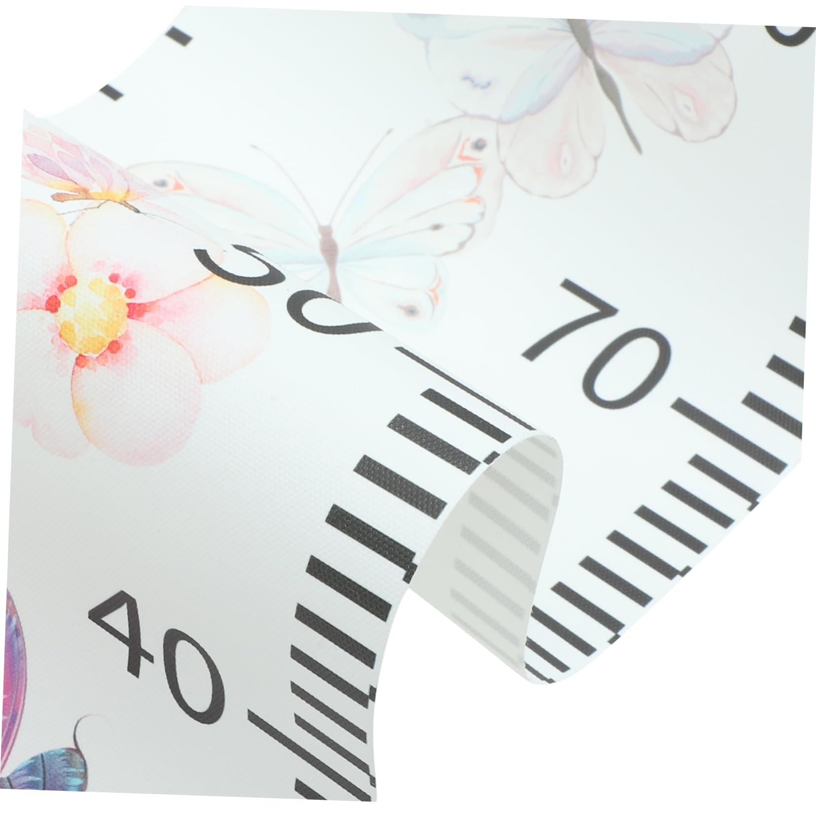GALPADA Butterfly Printing Growth Chart Height Measuring Ruler Wall Hanging Decor for Durable and Removable Growth Height Chart for Tracking Growth Nursery