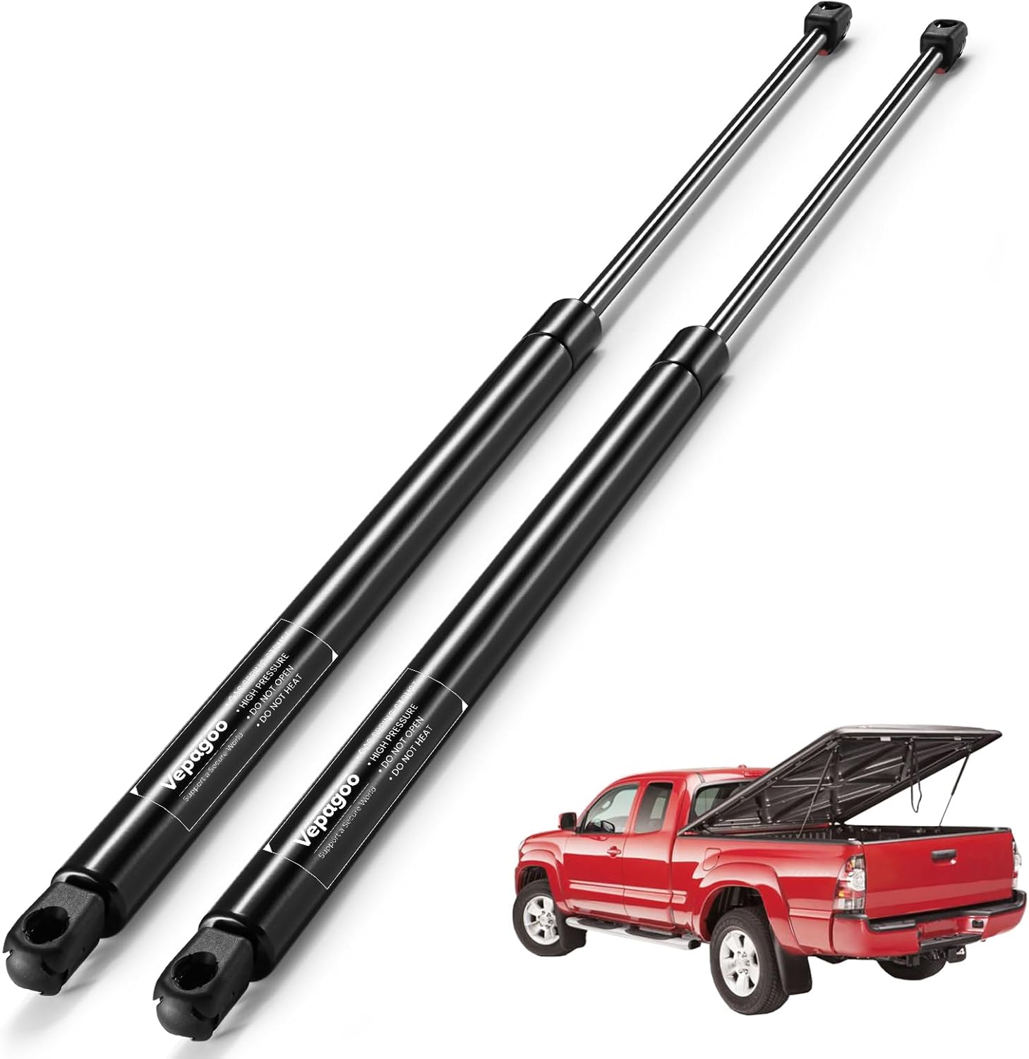 Vepagoo 24inch 60lb/267N Gas Struts Shocks Lift Support Spring for Tonneau Cover Truck Pickup Bed RV Door Replacement Sturt SE24OTHER60 Set of 2 24 inch 60LB