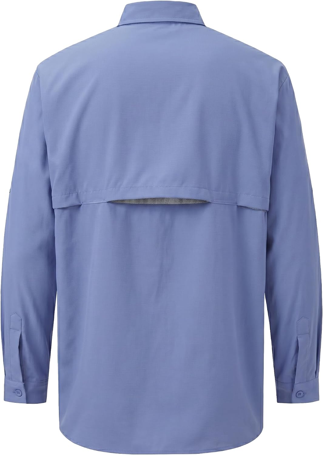 Men's Long Sleeve Fishing Shirts UPF 50+ Sun Protection Quick Dry Shirts Button Down Shirt for Hiking Camping