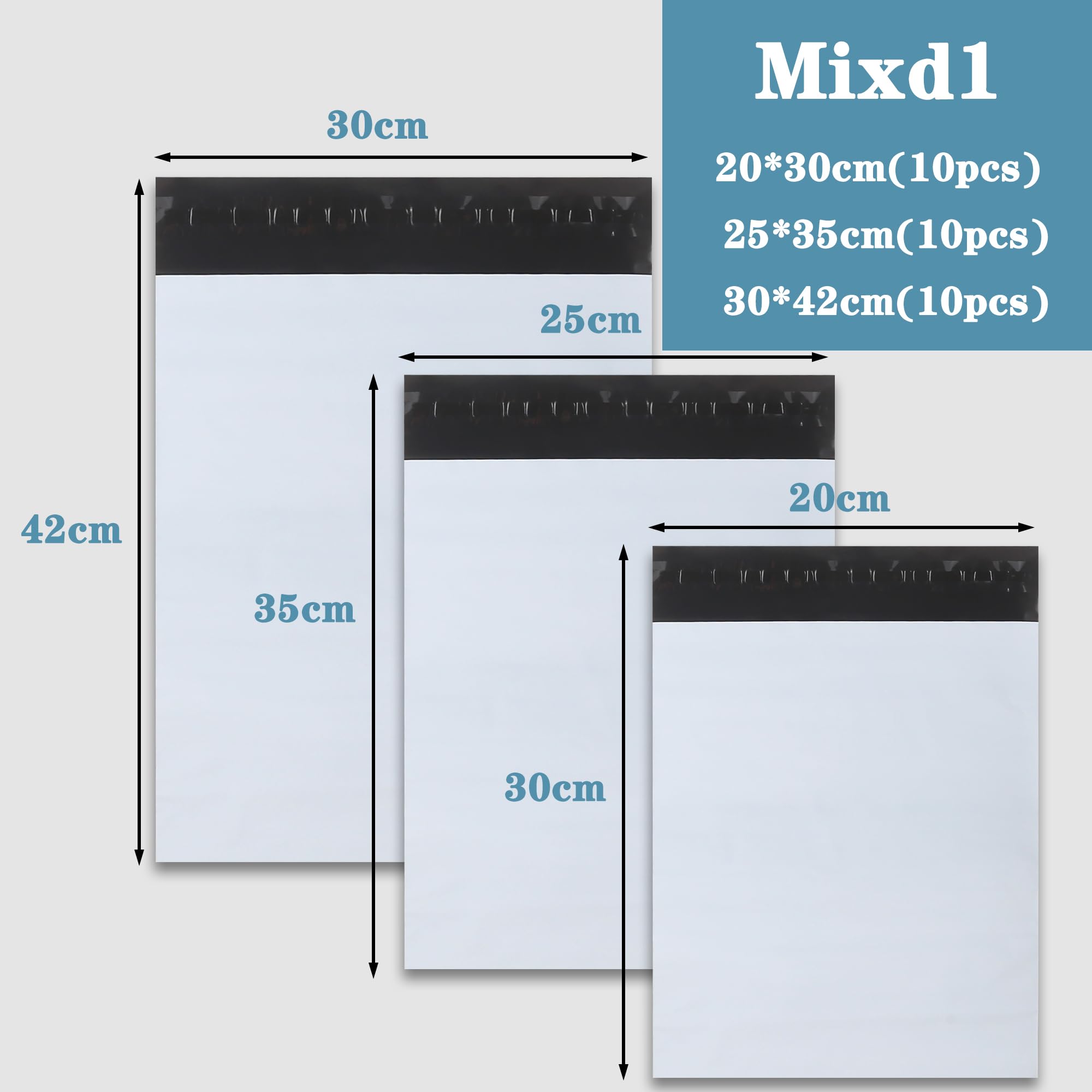 100 Buste Per Spedizioni In Plastica Nero - Formati C5/A4/B4/A3 Per Vinted E Pacchi - Foto 9