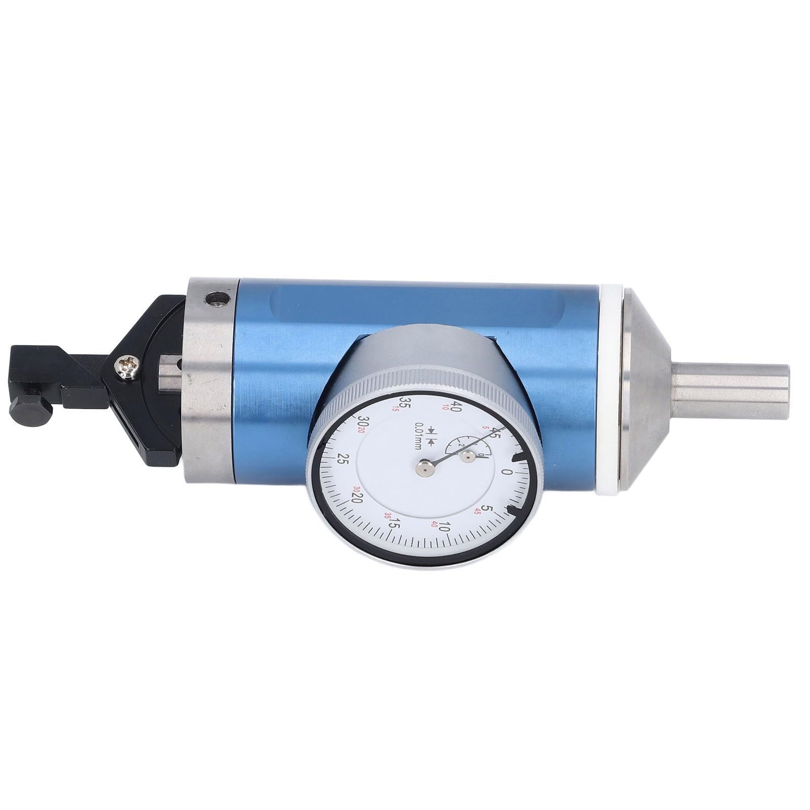Keenso Mechaniczny Czujnik Zegarowy Bardzo Precyzyjny Wskaźnik Poziomu Centrowania do Wizualnego Pomiaru środka Zakres 0-3 Mm Rozdzielczość 0,01 Mm