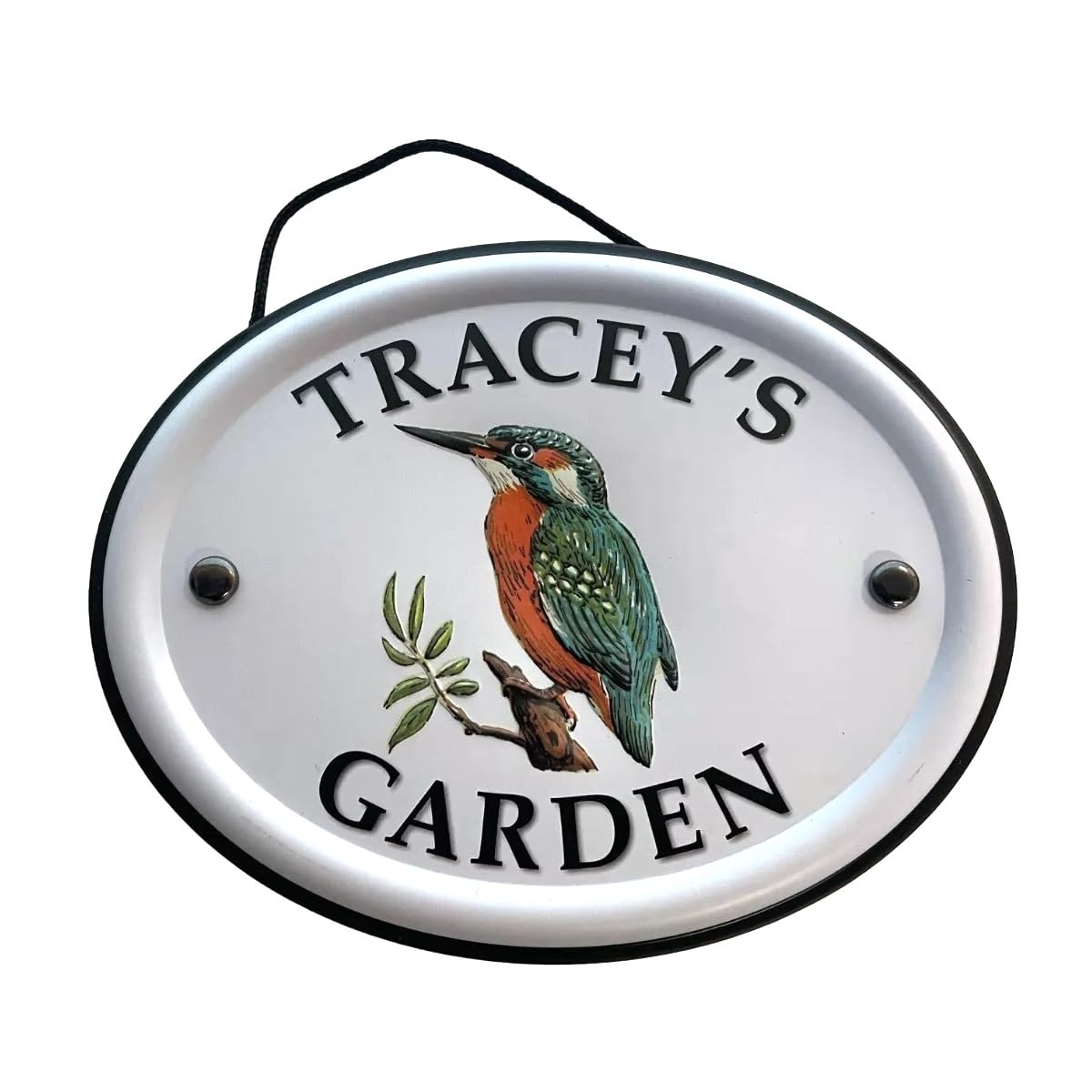 Panneau de jardin suspendu personnalisé en métal Tracey's Garden