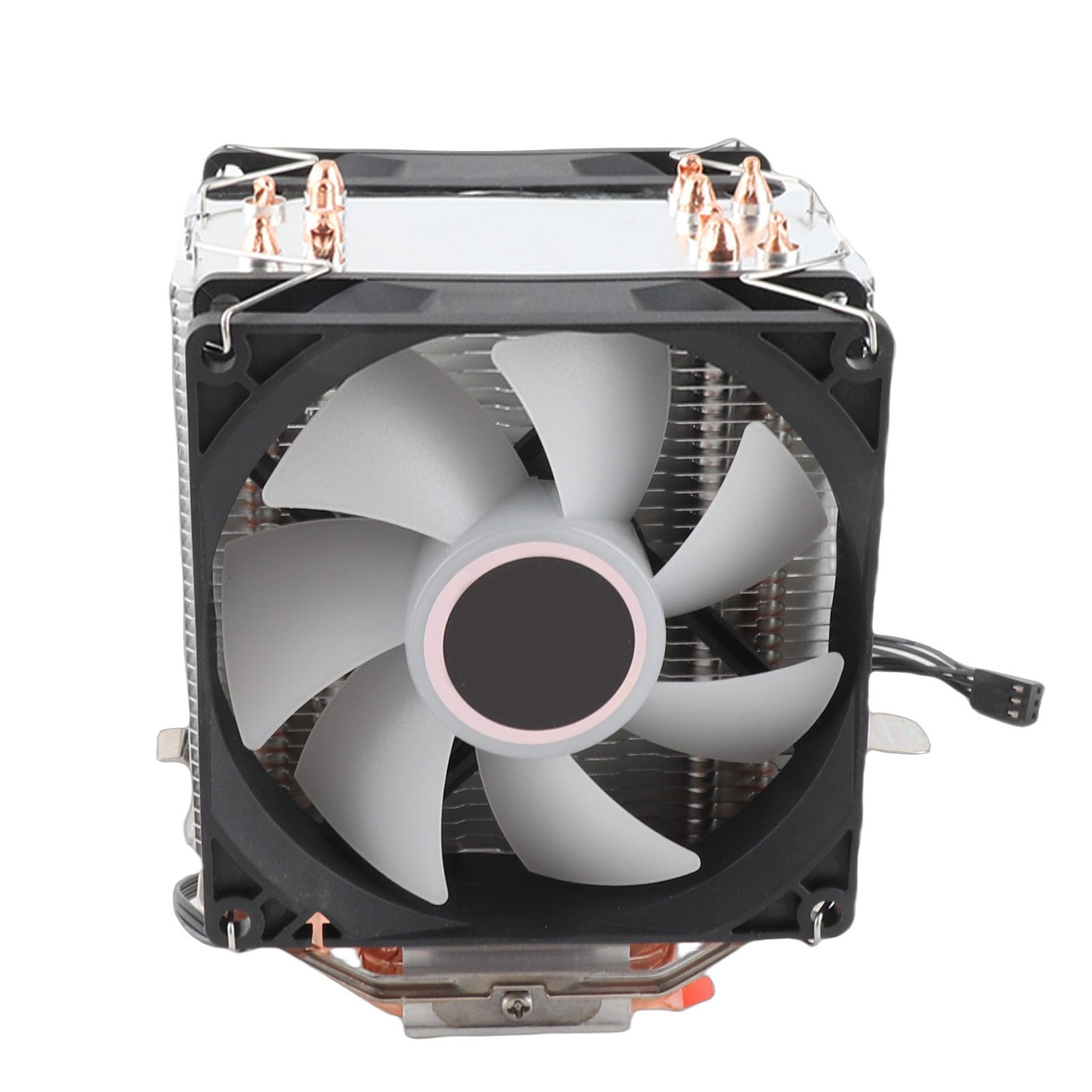 Sxhlseller Refroidisseur de Processeur RVB avec Deux Ventilateurs et 6 Caloducs | à Contact Direct pour LGA 775/1155/1156/1366/2011 et AM2/AM2+/AM3 (Deux ventilateurs)