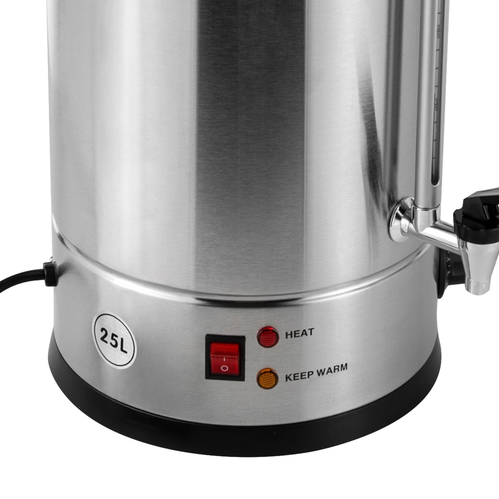 KWCWB Commercial Grade Stainless Steel Percolate Coffee Maker Hot Water Urn,Stainless Steel Large Coffee Dispenser, 1400W 110V Electric Coffee Maker Urn,for Catering Party