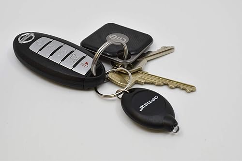 Miniatura 5 de Opticz Linterna UV ovalada LED llavero linterna ultravioleta luz negra (5, negro)