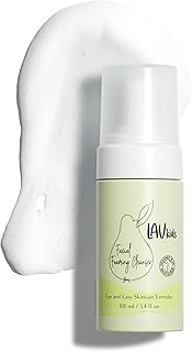 Lav Kids Nettoyant Moussant Visage, 100ml, Pour Peaux Sensibles, Sans Savon, Testé Dermatologiquement