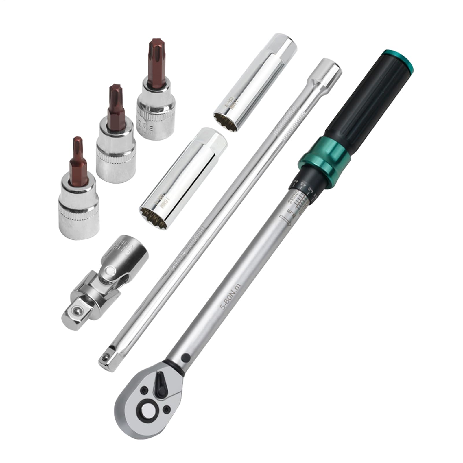 Juego de Llaves magnéticas SparkPlug – Kit de Llave dinamométrica de 3 a 8 | pulgadas para servicio de motor, herramienta de extracción de cabeza giratoria con tamaños de 14 mm y 16 mm e inserto de