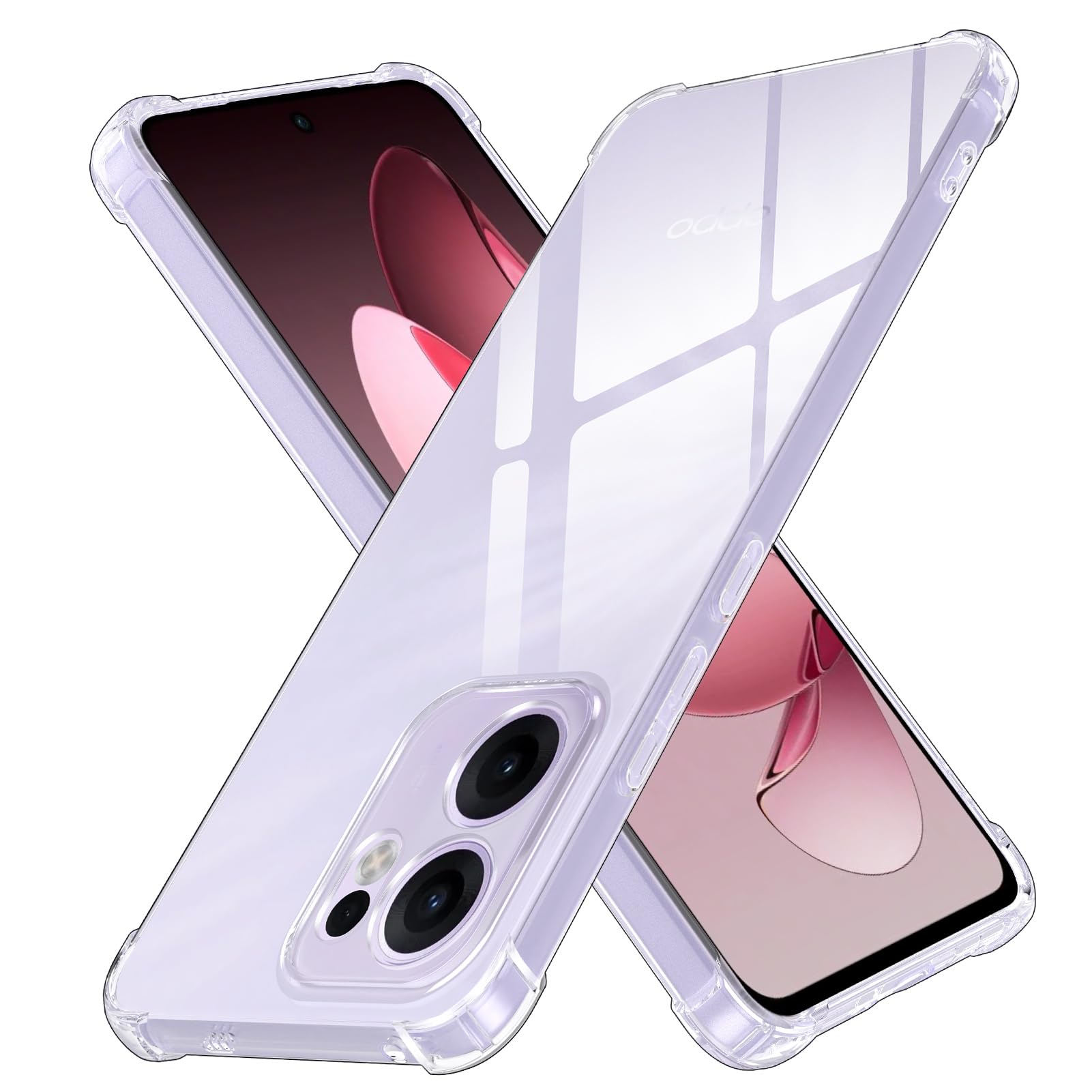 Custodia In Pelle Con Filato Dorato Per OPPO Reno 13 FS 5G – Silicone TPU E PC, Antiurto, Anti-Impronta, Ricarica Wireless Compatibile