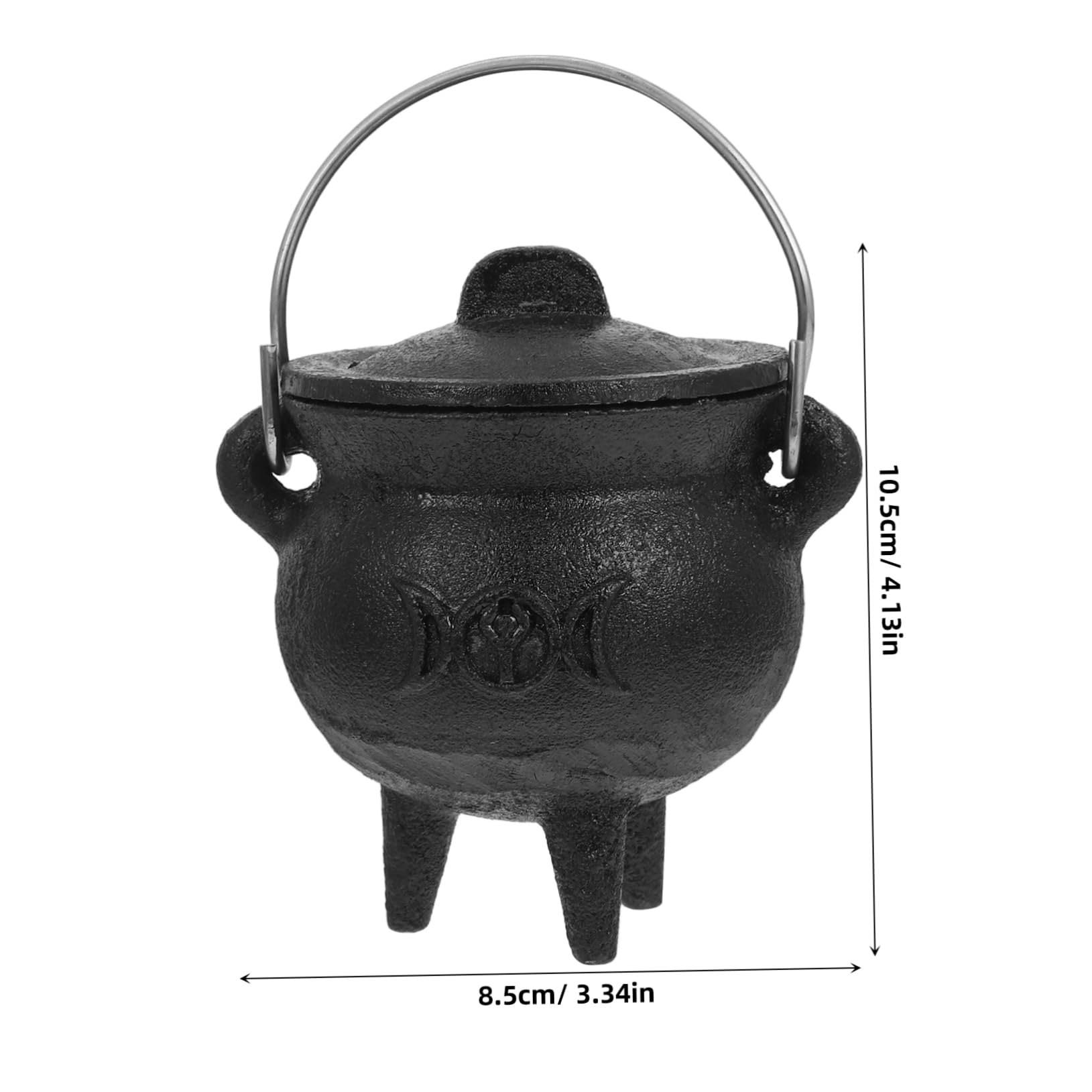 PRETYZOOM Halloween Cauldron Witch Pot Party Prop Sacrifice Witch Pot Cast Iron Decor