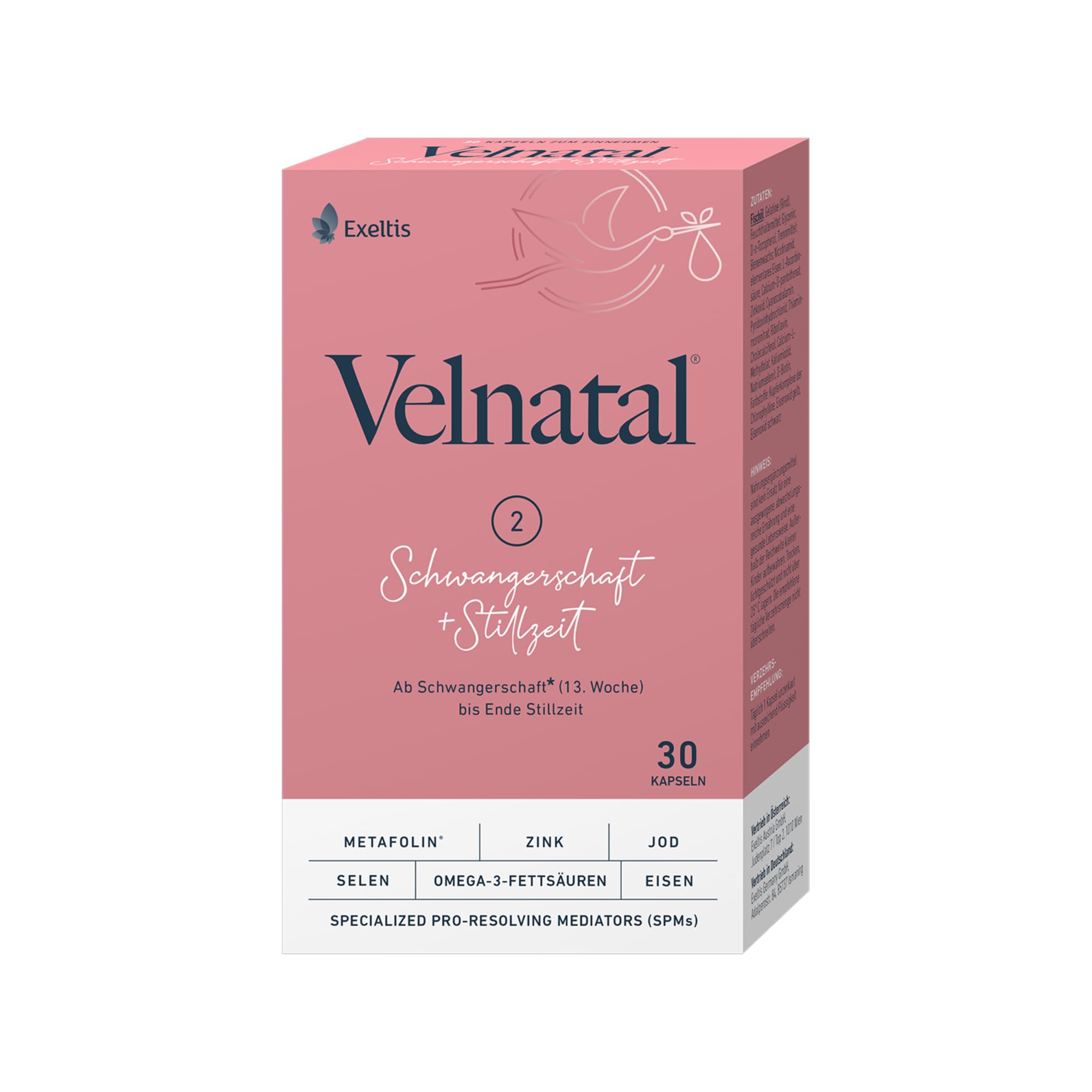 Schwangerschaft + Stillzeit, mit Omega-3, 30 Weichkapseln
