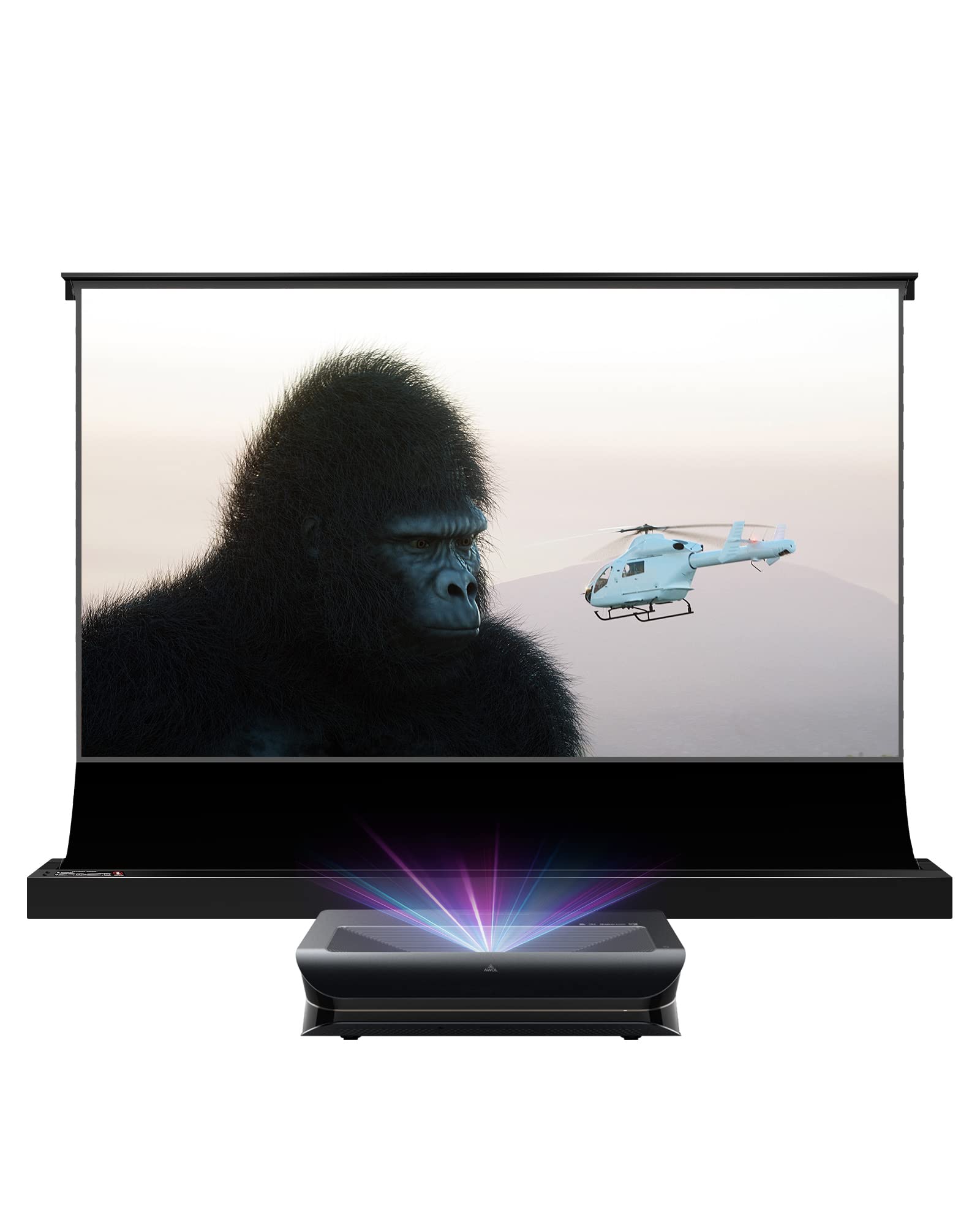 Amazon.co.jp: AWOL VISION 4K 超短焦点 3色レーザープロジェクター Wi 
