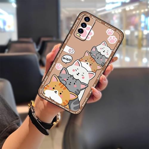 Lulumi-Phone Case Compatible with VIVO Y20/Y20i/Y20s/Y30 Standard Edition, TPU Shockproof Cartoon Cover Mobile Case Phone Protec
