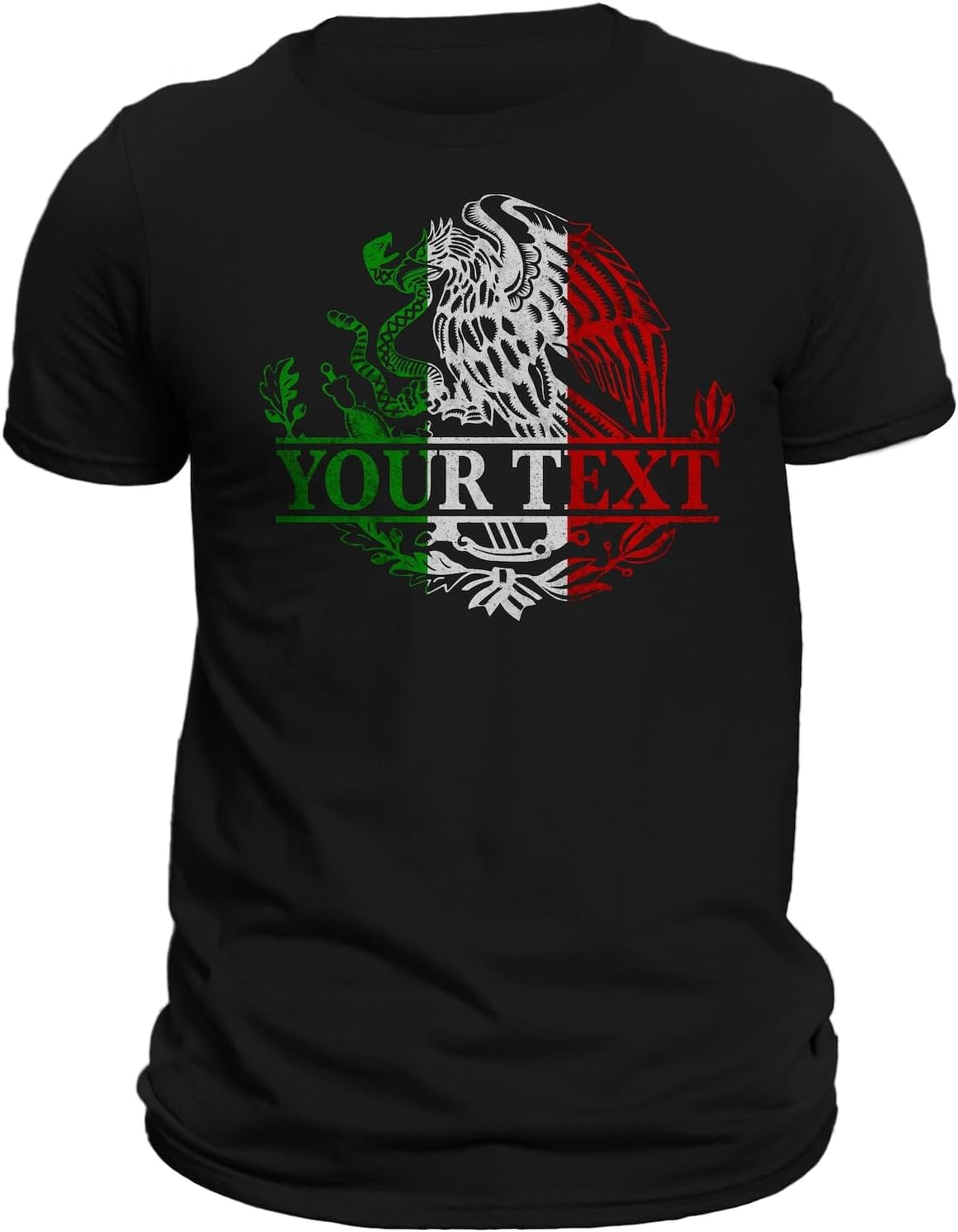 Mexico Mexican Eagle T-Shirt with Personalization Option - Playera Con Aguila De Mexico Personalizable - Image 5