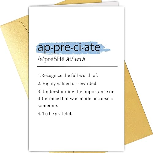 Supoeguk Divertida tarjeta de agradecimiento para colegas jefes, tarjeta de agradecimiento para profesores amigos, tarjeta de agradecimiento para él