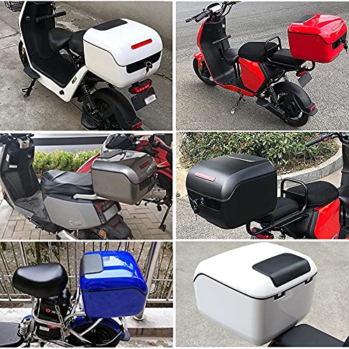 Baúl de moto rectangular con respaldo para tus viajes de fin de semana 6