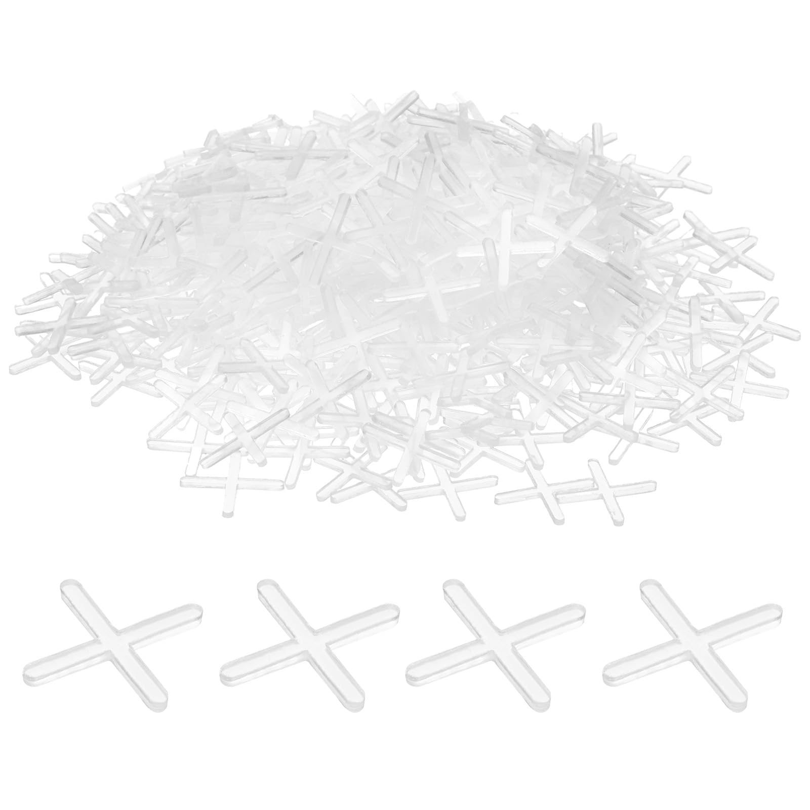 QUARKZMAN 500Pz Separatori per Piastrelle 2mm Croce in Plastica Rigida Livellatore di Piastrelle Spaziatura Clip per Installazione di Piastrelle Ceramiche A Parete E Pavimento
