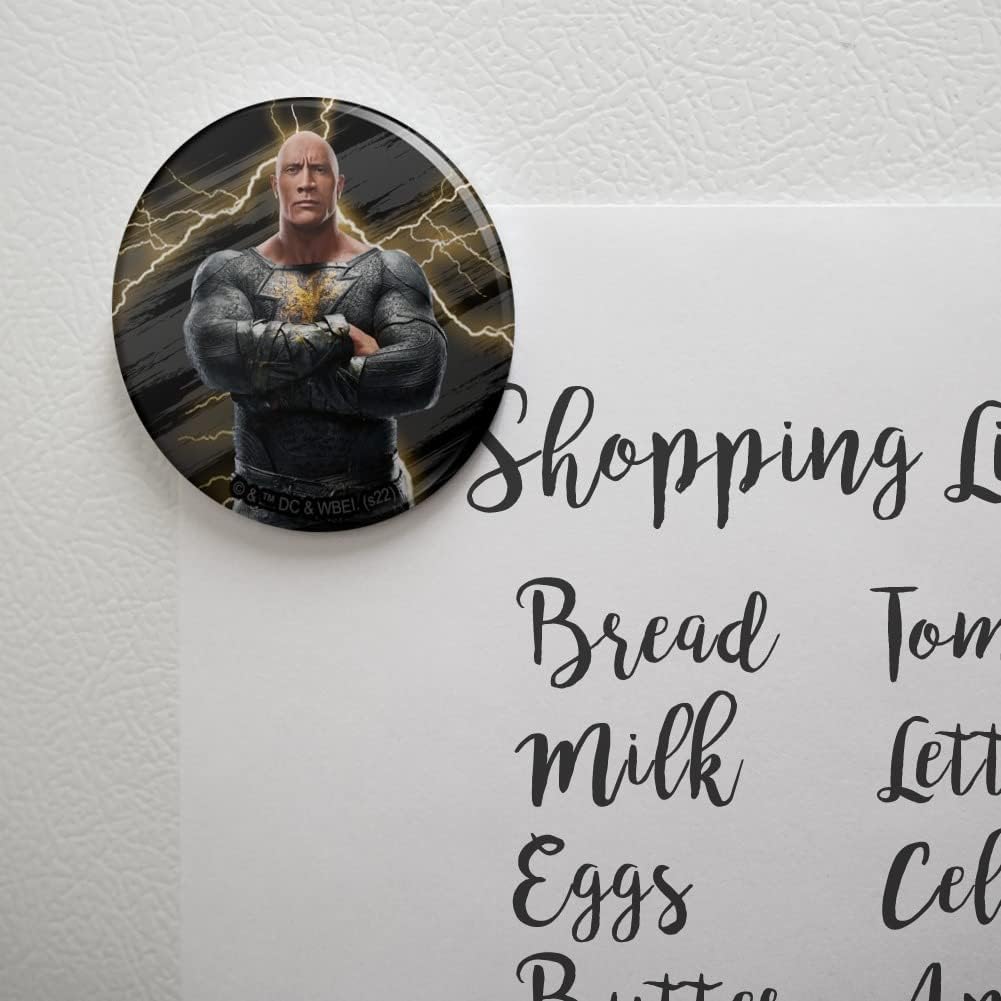 Black Adam Kitchen Refrigerator Locker Button Magnet