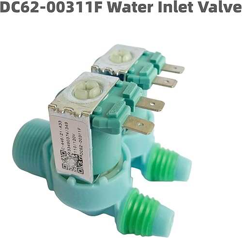 Miniatura 7 de DC62-00311F Válvula de entrada de agua compatible con lavadora Samsung, reemplaza los recambios de la válvula electromagnética WA40J3000AW,