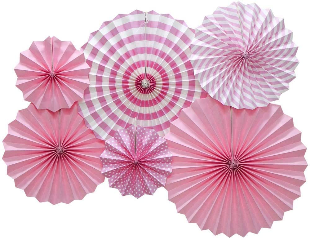 Multicolor Fiesta Paper Fans - Party & Wedding Decor -18