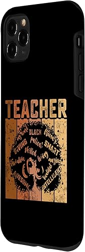 Miniatura 5 de Funda negra para iPhone 12 Pro Max Smart Teacher Afro Love Melanina para mujeres afroamericanas