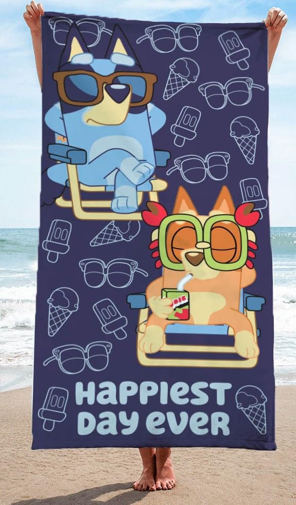 Amazon.com: Jay Franco Disney Bluey & Bingo Kids Beach Towel