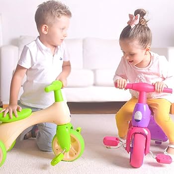 Amazon.co.jp: NBgy 子供用三輪車、グリーン プラスチック 三輪