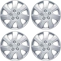 Vista 8 de BDK (paquete de 4) tapacubos de 16" para llantas de acero premium, tapacubos de repuesto estilo OEM, a presión, para coche, camión, SUV - juego