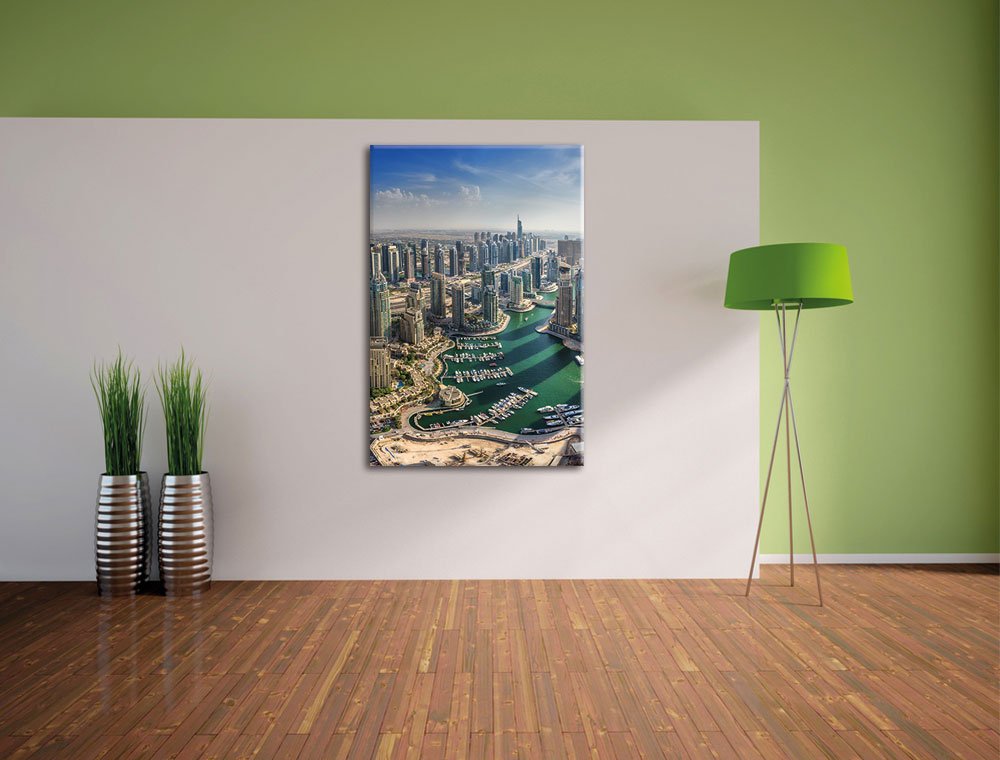 Dubai Hotel Burj al Arab, formato 120 x 80 cm su tela, XXL immagini giganti già incorniciate con cornice, stampa artistica su cornice, più economica di dipinti o dipinti a olio, non poster o poster