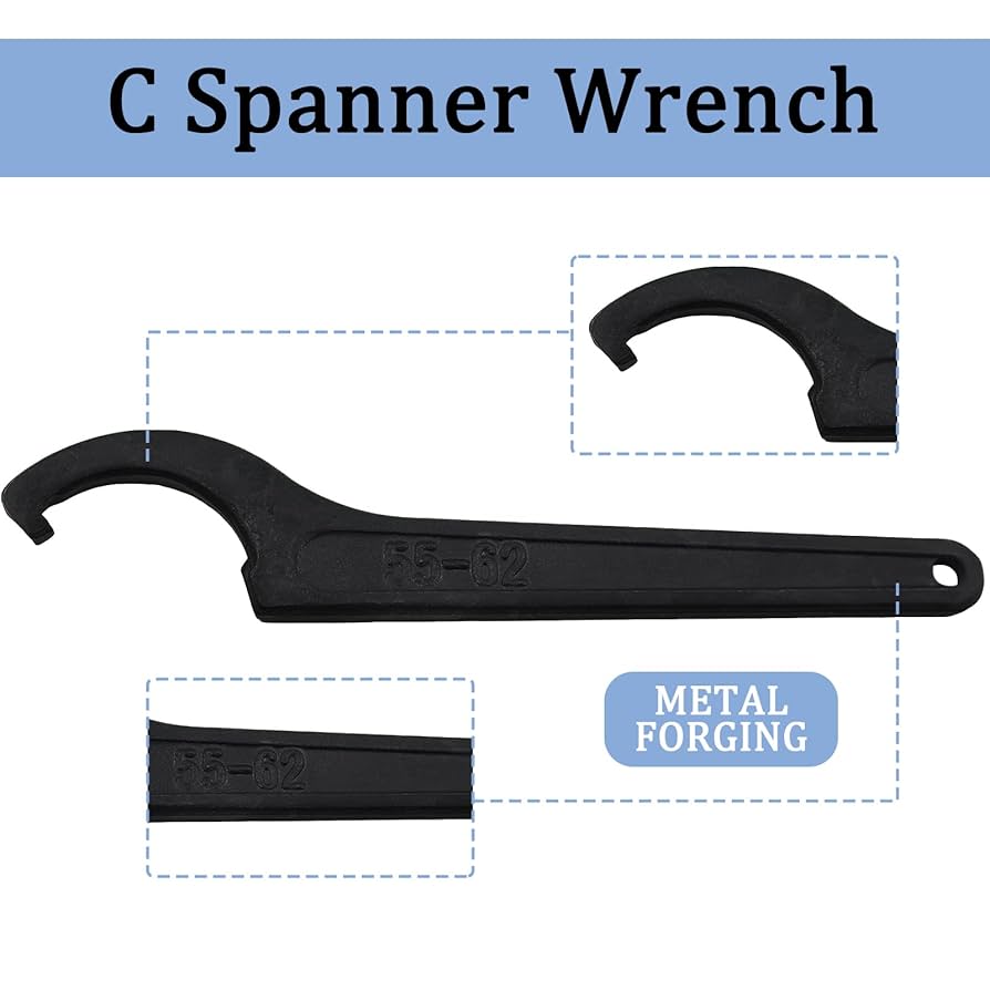 Rannb ER25 Wrench C Hook Spanner For ER25 Collet Chuck Nut