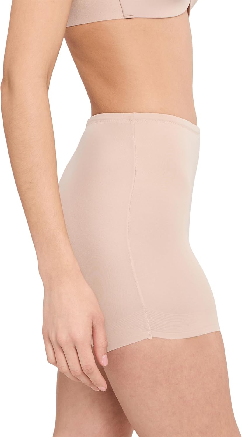 Naomi & Nicole womens Sidekick Slanted Hem Shaping Shorts