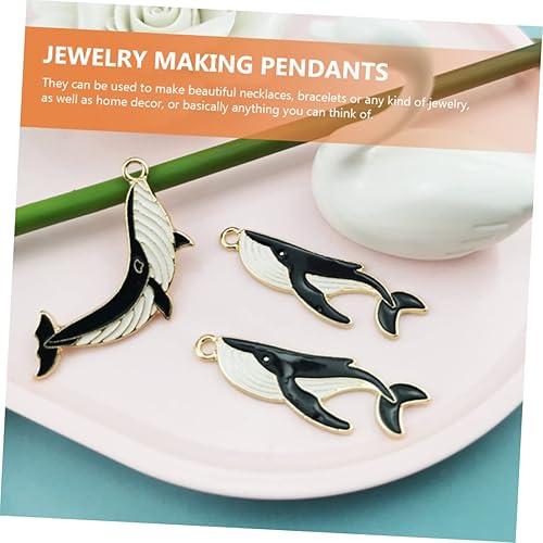 Miniatura 7 de Abaodam Colgante de aleación de ballena colgante llavero colgante de pez colgante de animales marinos encantos DIY joyería colgante clave colgante
