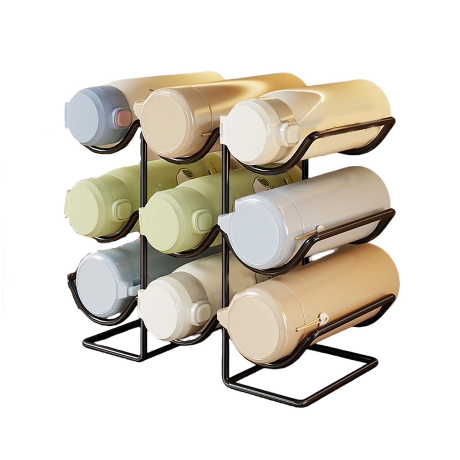 DSLKGWE Cup Management Systems for Mess Release Desk Built with Sturdy Iron Frame and Modern Aesthetic Organizers Iron Organizers