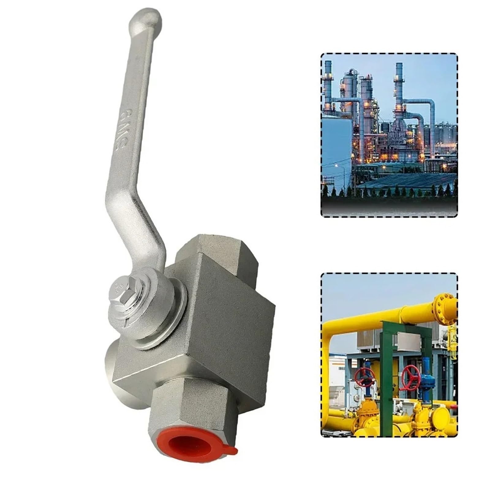 Wasser-Druckventil Hydraulisches Kugelventil 3-Wege-Hochdruck-Kugelventil 1/4'' 3/8'' 1/2'' 3/4''BSP M18 * 1,5 500 Hydraulisches Kugelventil Sicherheitsventil(NPT 1-2)