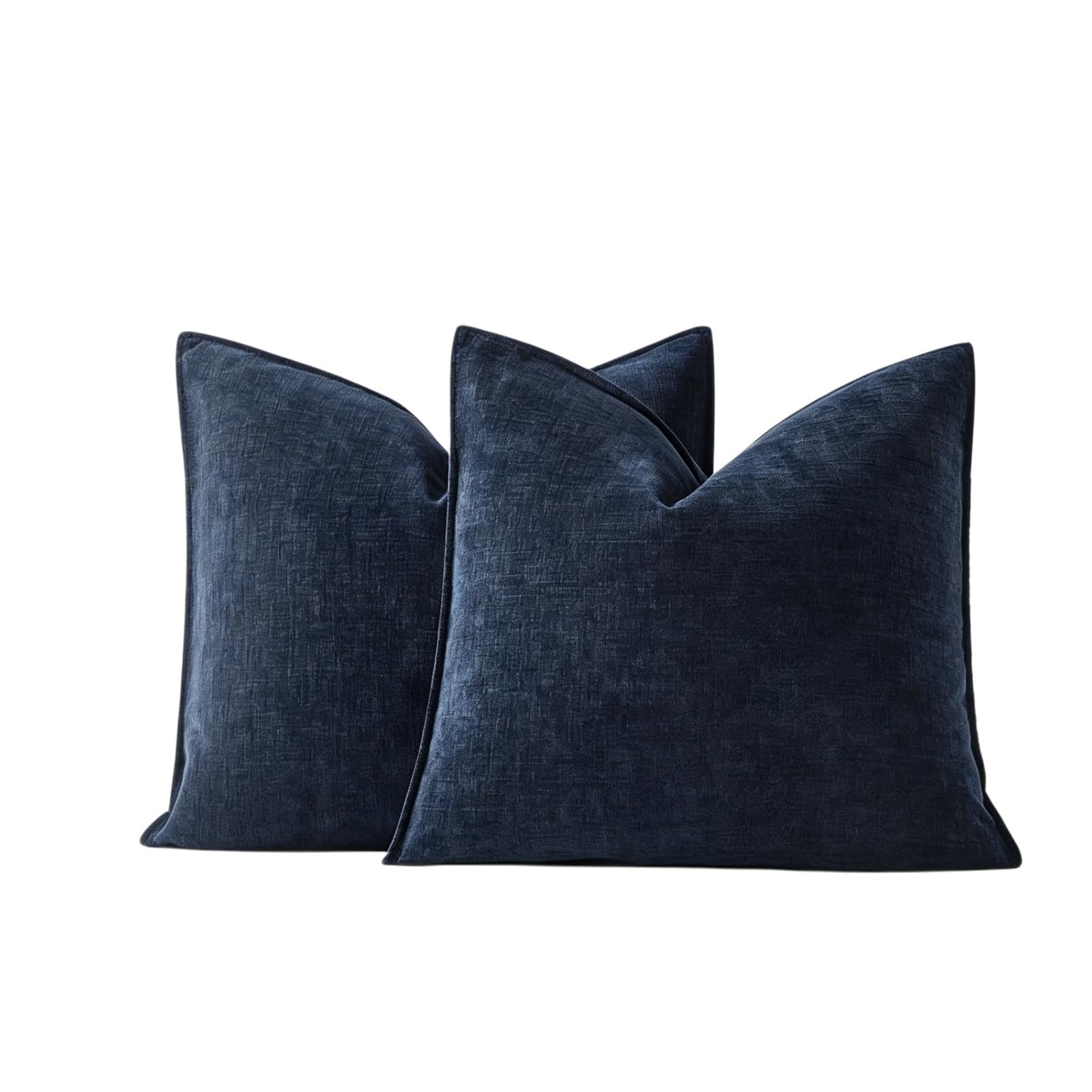 Pack Of 2 Chenille Decorative Throw Pillow Covers 18x18 Inch Cushion Cover