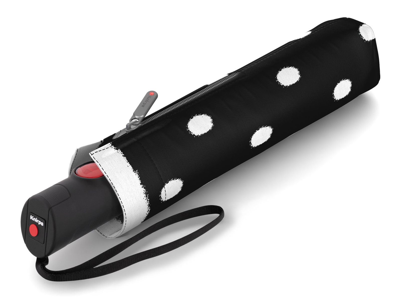 Knirps Regenschirm T.205 Duomatic Dot Art Black schwarz