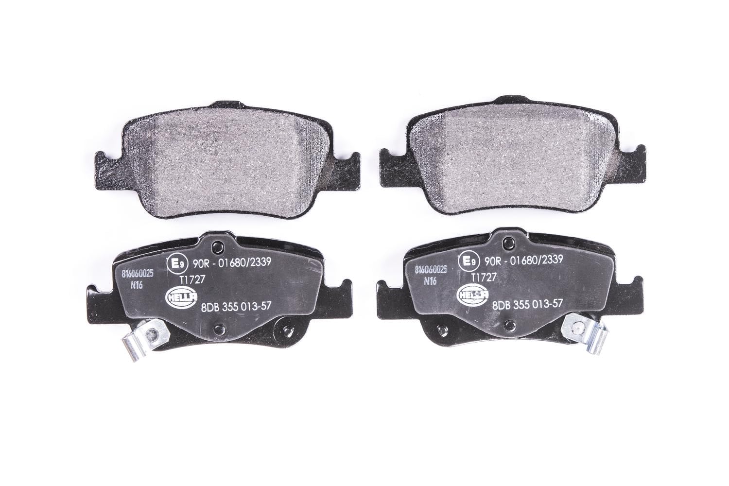HELLA 8DB 355 013-571 Brake pad set - with acoustic wear warning - T1727 - for e.g. TOYOTA