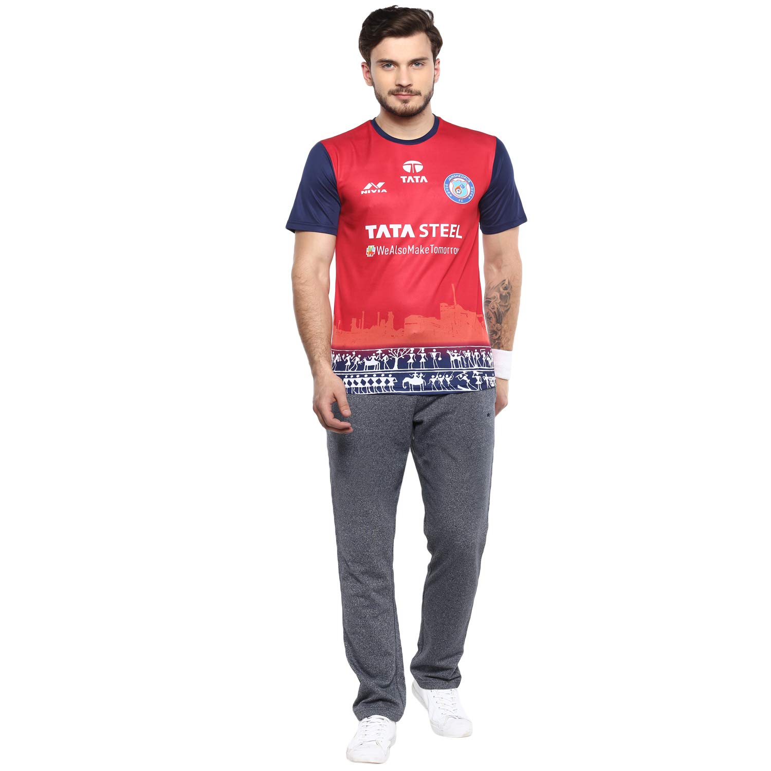 Jamshedpur Fc Dt Fc Kit Tata Steel Jamshedpur Jersey Red And Blue