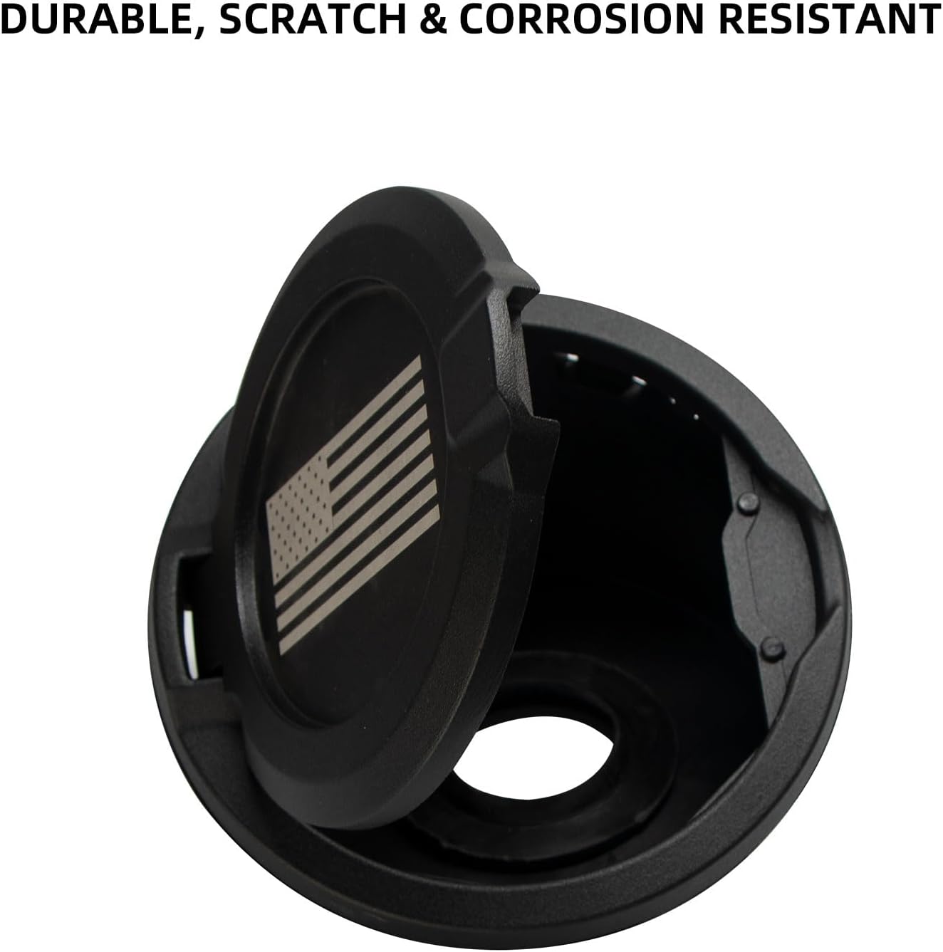 Gas Tank Cap Cover American flag Fuel Filler Door for Jeep Wrangler 2018-2024 JL & Unlimited